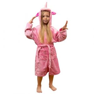 KAKU NANU Robe de Chambre Fille Polaire Licorne Robe Peignoir de Bain Enfant Poncho de Bain Enfant 6 7 8 Ans (Varseille, neuf)