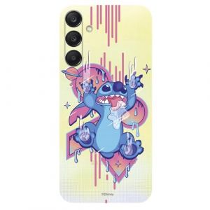 Coque compatible avec Samsung Galaxy A26 5G Officielle Disney Stitch Graffiti pour protéger votre téléphone portable Coque en silicone transparente souple sous licence officielle Lilo & Stitch (La Casa de Las Carcasas, neuf)