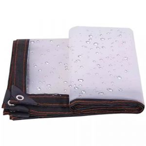 SDFGHJKB Bâche Transparente Imperméable 3x4.5m Avec Oeillets pour Pergola, Résistante Aux Intempéries (lianjinshangmao, neuf)
