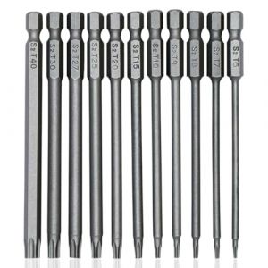 Kit de Tournevis de Pr&eacute;cision, 11 Pi&egrave;ces, Embout Tournevis, Mini Set Outils Portables, pour tournevis et visseuse &eacute;lectrique, Embouts magn&eacute;tiques, pour Laptop, Lunettes, Montres, 100 mm (EUROEDI SPEDITION, neuf)