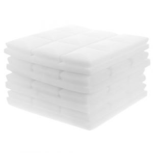 HOODANCOS 4 pièces Panneaux Acoustiques Muraux Mousse Blanche Panneaux Insonorisants Éponge pour Du Bruit Installation Facile et Découpe Personnalisée pour Studio et Chambre (Weiera, neuf)