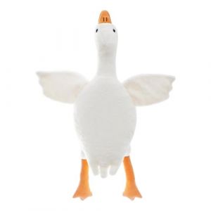 Kiuiom Oie Animal en Peluche,Peluches Câlin en Oie Jouets,Animal en Mignon,Coussin Doux,Enfant Cygne Poupée De Étreignant,pour Garçons Et Filles d'anniversaire,Blanc,40CM (jisuhouse, neuf)