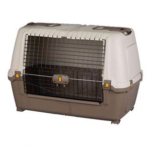 Caisse de transport pour chien Skudo Car, homologu&eacute;e pour les voyages en voiture 80 marron (Amore Animale Shop, neuf)