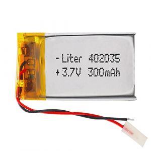 Batterie 402035 LiPo 3.7V 300mAh 1.11Wh 1S 5C Liter Energy Battery pour l'&eacute;lectronique Rechargeable T&eacute;l&eacute;phone Portable Smartwatch GPS - Ne Convient Pas &agrave; la Radiocommande 37x20x4mm (300mAh|402035) (theStock&reg;, neuf)