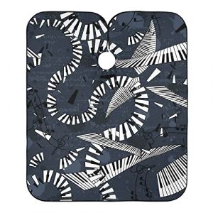 Cape De Barbier Notes De Musique Et Touches De Piano Volantes, Cape De Salon De Coiffure Professionnel Cape De Cheveux Pliable Cape De Coiffure Pour Enfants Salon De Coiffure Coiffure (bozhoushixiangbenshangmaoyouxiangongsi, neuf)