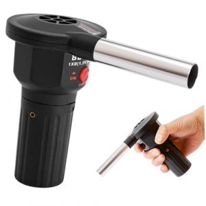 SHITOOMFE Souleur d'air, souffleur de feu pour barbecue, air portable à batterie, outils pratiques pour le pique-nique, le camping, le barbecue de charbon bois allumé extérieur (yuefangde, neuf)