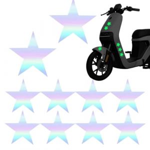 Autocollants réfléchissants pour vélo,bande réfléchissante pour vélo - 10 autocollants de vélo réfléchissants pour une visibilité améliorée,Bande décorative de jante de sécurité , bande décorative de (qinlkam, neuf)