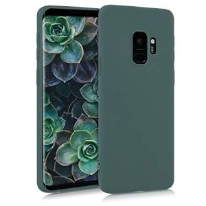 kwmobile Housse Compatible avec Samsung Galaxy S9 Coque - Housse de téléphone Protection Souple en Silicone - Bleu Vert (SX-Commerce, neuf)