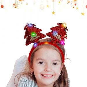 Bandeau de Noël lumineux, bandeaux de Noël lumineux | Cerceau de cheveux photo de Noël de dessin animé - Couvre-chef de Costume de noël mignon, couvre-chef fantaisie de photographie pour les décoratio (sitorm, neuf)
