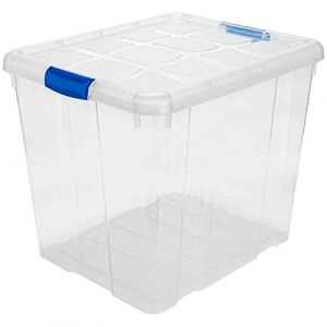 Acan Tradineur Boîte de rangement en plastique pour jouets, livres, vêtements, couvertures - N° 17 - 42,2 x 35 x 35 cm - 35 litres (TRADINEUR, neuf)