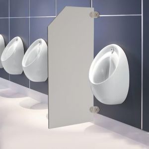 Cloison de séparation pour urinoir de WC 90 x 40 cm - Paroi pubienne - Pour homme - Montage mural (Skyyonnect, neuf)