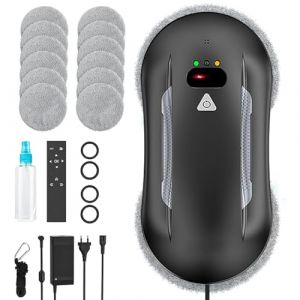 Oamger Robot Laveur de Vitre Automatique 5600 Pa, Robot Nettoyeur Vitre avec Double Fonction de Pulv&eacute;risation et Syst&egrave;me de D&eacute;tection Intelligent des Bords, pour Fen&ecirc;tres Int&eacute;rieures et Ext&eacute;rieures (MISOO MISU, neuf)