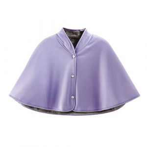 RUIXIA Poncho Polaire Femme Ch&acirc;le Polaire Hiver Cape Courte Chaude avec Boutons pour Hiver Couverture Chaude Cape Ch&acirc;le D'&eacute;paule Chaude pour Maison Bureau (RUIXIAMUK, neuf)