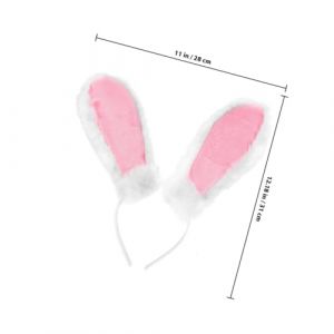 Veemoon 2 pi&egrave;ces Bandeau Oreilles Lapin Blanc T&ecirc;te Cosplay Lapin Flexible et Confortable Accessoire D&eacute;guisement F&ecirc;te et &Eacute;v&eacute;nement Ludique pour Adultes et Gar&ccedil;on Fille (lucy Liu, neuf)