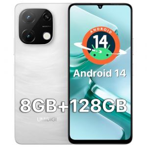 UMIDIGI G9T T&eacute;l&eacute;phone Portable Smartphone Android 14 8Go Ram 128Go Rom TF 1To,6,75 Pouces 90Hz,8MP+5MP,Batterie 5000mAh,4G Dual Sim Smartphone,Fingerprint Face ID,2.4G/5G WiFi,GPS,OTG (Jessica Gregory shop, neuf)
