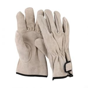 GANCEI Gants de chemin&eacute;e r&eacute;sistants &agrave; la chaleur 40,6 cm, 500 &deg;C &ndash; Cuir ignifuge pour chemin&eacute;e, po&ecirc;le &agrave; bois, feu de camp, barbecue, grill, soudage MIG (jaune) (AQiyun888, neuf)