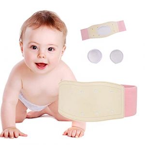 Paskyee Hernie ombilicale ceinture b&eacute;b&eacute; bande de ventre infantile liant abdominal pour hernie soutien Truss enfants nombril nombril bande nouveau-n&eacute; b&eacute;b&eacute; fournitures r&eacute;glable Emballage (Rose) (Paskyee - FR, neuf)