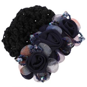 FRCOLOR Pince À Cheveux En Forme De Fleur Pour Chignon De Fille Filet À Cheveux Pour Chignon De Danse Accessoire Pour Cheveux Support Pour Chignon De Femme (White Beach, neuf)