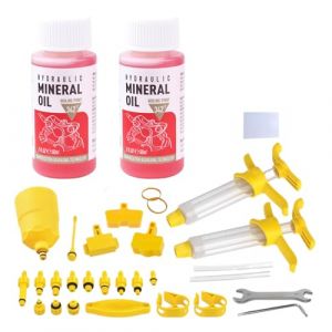 BASTOUR Kit Purge Frein pour Shimano MAGURA, TEKTRO, TRP Hydraulic Disc Brakes, Kit Frein Hydraulique VTT, Kit Purge Freins pour VTT Comprend 120 ML de Liquide de Frein (BASTOUR-Official, neuf)