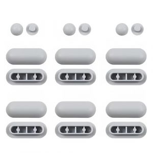 Amortisseur Universel WC,18 PCS Tampons pour abattant de WC,Tampon Universel pour Siège deTWC, Tampon de siège de toilette, pour les hôtels familiaux(Blanc) (HengShuiHunBengShangMaoYouXianGongSi, neuf)