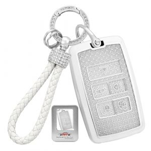 ontto Coque de clé de voiture en TPU cristal pour Land Rover Defender 90 110 130 Discvoery Range Rover Evoque Sport 2020-2025 Coque de protection porte-clés 5 boutons Rose (Ontto, neuf)