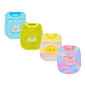YorkieGogo &ndash; Lot de 4 V&ecirc;tements pour Tr&egrave;s Petits Animaux, Sweaters-Pulls en Peluche Color&eacute;s Bonbon pour Chats & Chiens Nouveau-n&eacute;s/Nains (ex: Chihuahuas, Yorkies), Petits Animaux (D&eacute;grad&eacute;, XS) (YorkieGogo's store, neuf)