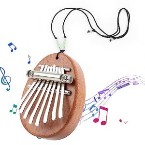 Mini Kalimba, 8 Touches Kalimba,Piano à Doigt en Bois Massif, Portable Musique Thumb Piano, Pouce Doigt Piano, Portable Instrument de Musique,pour Enfants Adultes Débutants Amateurs (CONSTANSHOP, neuf)