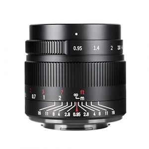 7artisans Objectif Compact sans Miroir 35 mm f0.95 Grande Ouverture APS-C pour Fuji X-T1 X-T2 X-T3 X-T20 X-T30 X-E1 X-E2 X-E3 (7-artisans Official Store, neuf)