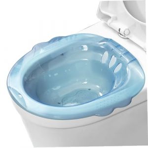 Baignoire de siège portable au-dessus des toilettes, bidet portable anti-débordement, fixation de bidet de grande capacité pour les hémorroïdes, soins privés post-partum, bleu, accessoire de bidet de (thouandWei, neuf)