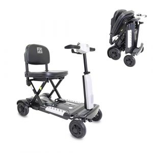 PEPE Mobility - Scooter Electrique Adulte Handicapé Pliable et Léger, Batterie au Lithium 10Ah (autonomie 10-15 km), pour Personnes à Mobilité Réduite, Mobility Scooter, Blanc (KMINA, neuf)