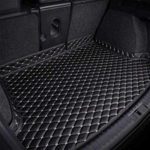 Tapis Coffre Voiture pour Ren-Ault Grand Scenic IV 2016-2023, Cuir Tapis Coffre Protection Chargement Doublure Accessoires,C/Black-Beige (EuroStyle Living, neuf)