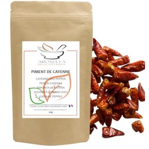 AROMATA – Piment de Cayenne entier – Piment fort entier séché - Langue d'oiseau / 50 gr (BOUTIQUE AROMATA, neuf)