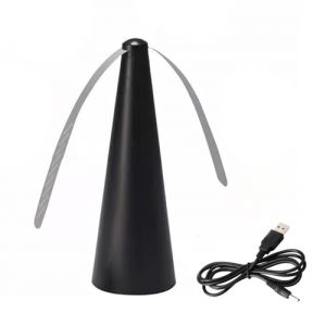 Ventilateur Anti Mouche, Ventilateurs Anti Moustique Tables Portable, Outil Insectes Chasse, USB Rechargeable, Ventilateur Repousse Mouches pour Int&eacute;rieur, Ext&eacute;rieur, Maison, Pique-Nique (Aurobest, neuf)