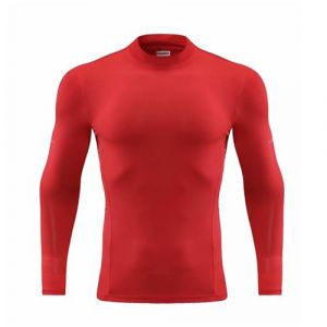 Tshirt Running Homme, Maillot Foot T Shirt Compression Manche Longue T Shirt Homme sans Manches Minceur Ventre Plat Maillot Technique Moto T Shirt Amincissant Corset Maintien Dos (IHUAE, neuf)