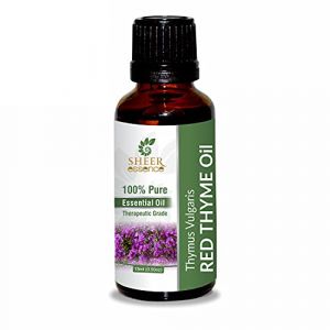 Red Thyme Oil -(Thymus Vulgaris)- Essential Oil 100% Pure Natural Undiluted Uncut Therapeutic Grade Oil 1.69 Fl.OZ (Sheer Essence Lifestyle Products, neuf)