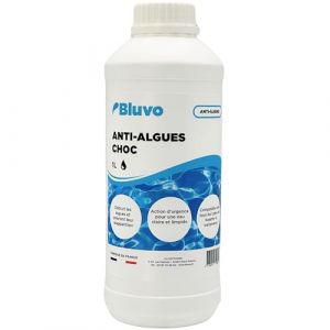 Algicide Anti-Algues Choc Piscine 1L | Rattrapage Eau Verte & Eaux Troubles | Double Action Préventive & Curative | Stop Algues pour Piscine et Spa (Js DistriWeb, neuf)