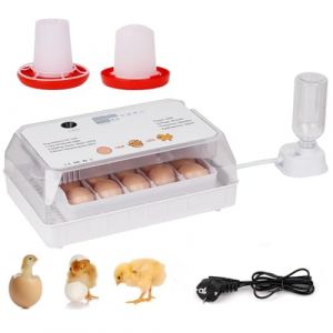 BREUAILY Couveuse Oeuf Automatique Couveuse à 15 œufs avec Retournement Automatique des Oeufs et Humidification Automatique Mire-œufs intégré pour Oeufs de Poule Caille Canard (Yuecheng Store, neuf)