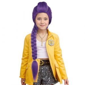 VGbeaty Filles Longue Pourpre Tressée Perruque Dessin Animé Cosplay Perruque Résistante à la Chaleur Fibre Synthétique Doux Durable Réglable Taille Halloween Costume Fantaisie Fête (VGbeaty Store, neuf)