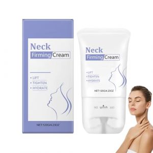 Cr&egrave;me raffermissante pour le cou, Cr&egrave;me raffermissante et liftante pour le cou avec massage &agrave; double rouleau, R&eacute;duit les rides, ridules et double menton, Resserre la peau affaiss&eacute;e, Lifting (1pcs) (henanningmeng, neuf)