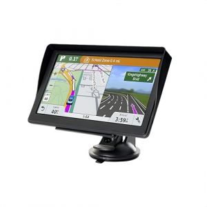 Navigateur GPS, &eacute;cran tactile 7 pouces Navigation GPS pour voiture, camion, camping-car, avec informations trafic, carte de l'Europe 2025, mises &agrave; jour gratuites &agrave; vie, guidage vocal en temps r&eacute;el (Mysterious Country, neuf)