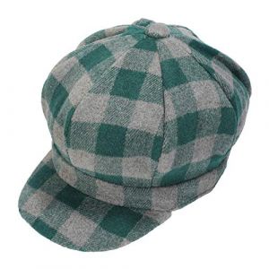 ZLYC Femme Classique Casquette Gavroche Hiver Casquette Souple(Vert),Taille Unique (DLAPL-EU, neuf)