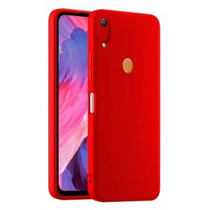 HULLIN Coque de T&eacute;l&eacute;phone en Silicone Color&eacute;e, Adapt&eacute;e &agrave; Huawei Y6 2019 / Y6 Pro 2019 / Honor 8A / Y6S 2019 (6.09") - Rouge de Chine (HULLIN, neuf)