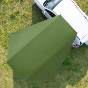Auvent Fourgon 280 * 380cm,Tente de Hayon de Voiture,Auvent pour Camping Car,Auvent Caravane Universelle,Tente Pare-Soleil pour Voiture,Van Ou Camping-Car (Vert) (heartlessbattle, neuf)