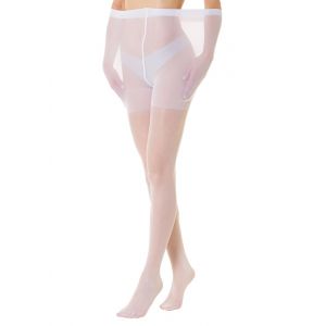 Gi&Gi Collants pour femme Velati super taille plus taille 40 deniers, collants pour femme courbes grandes tailles, couleur nue transparente, Blanc, XXL-3XL Plus (GI & GI CALZE, neuf)