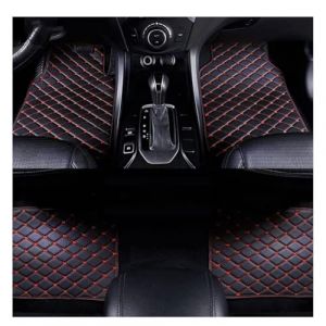 XATHKJOE 4 pi&egrave;ces Tapis Sol Voiture Cuir, pour Renault 5 E-Tech (R5) 2024-2025 Tous Temps Antid&eacute;rapant Imperm&eacute;ables Coussinets Pieds,Auto Int&eacute;rieur Protecteur,D (zhongweiyida, neuf)