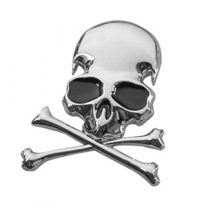 Stickers Autocollants 3D en Métal Tête de Mort Squelette Mort de Voiture de Moto Emblème Badge Autocollant de Voiture Styling Stickers Accessoires (zhrnfm, neuf)