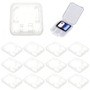 COYUN 12 PCS &eacute;tuis de rangement pour cartes m&eacute;moires,Transparent Memory Card Cases,Bo&icirc;te de Carte M&eacute;moire Pour cartes SD MMC Micro SD TF (HLWA RETAILS LTD UKSTORE, neuf)