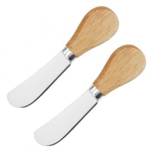 JTKREW 2 Pcs Mignon Debout Couteau &Agrave; Beurre, Couteaux &Agrave; Beurre De Fromage &Agrave; La Cr&egrave;me Multifonctionnels,&Eacute;pandeur De Fromage en Acier Inoxydable,Confiture De Beurre De Cacahu&egrave;te Couteau &Agrave; Tartiner (puertieqingshangmaoyouxiangongsi, neuf)
