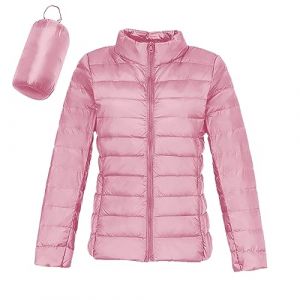 Femme Doudoune L&eacute;g&egrave;re Femme Hiver Veste Doudoune Capuche Pliable Fine Ultralight Femme Grande Taille Puffer Jacket Blouson Doudoune Duvet Plume Oversize Doudounes de Randonn&eacute;e Femme (extensivc, neuf)