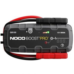 NOCO Boost Pro GB150 3000A 12V Booster Batterie Voiture Lithium UltraSafe, Chargeur Batterie Portable USB et Câbles de Démarrage pour Moteurs à Essence Jusqu'à 9,0L et Moteurs Diesel Jusqu'à 7,0L (Motostacja, neuf)